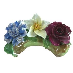 Coalport Mini Fine Bone China Floral Figurine Made in England